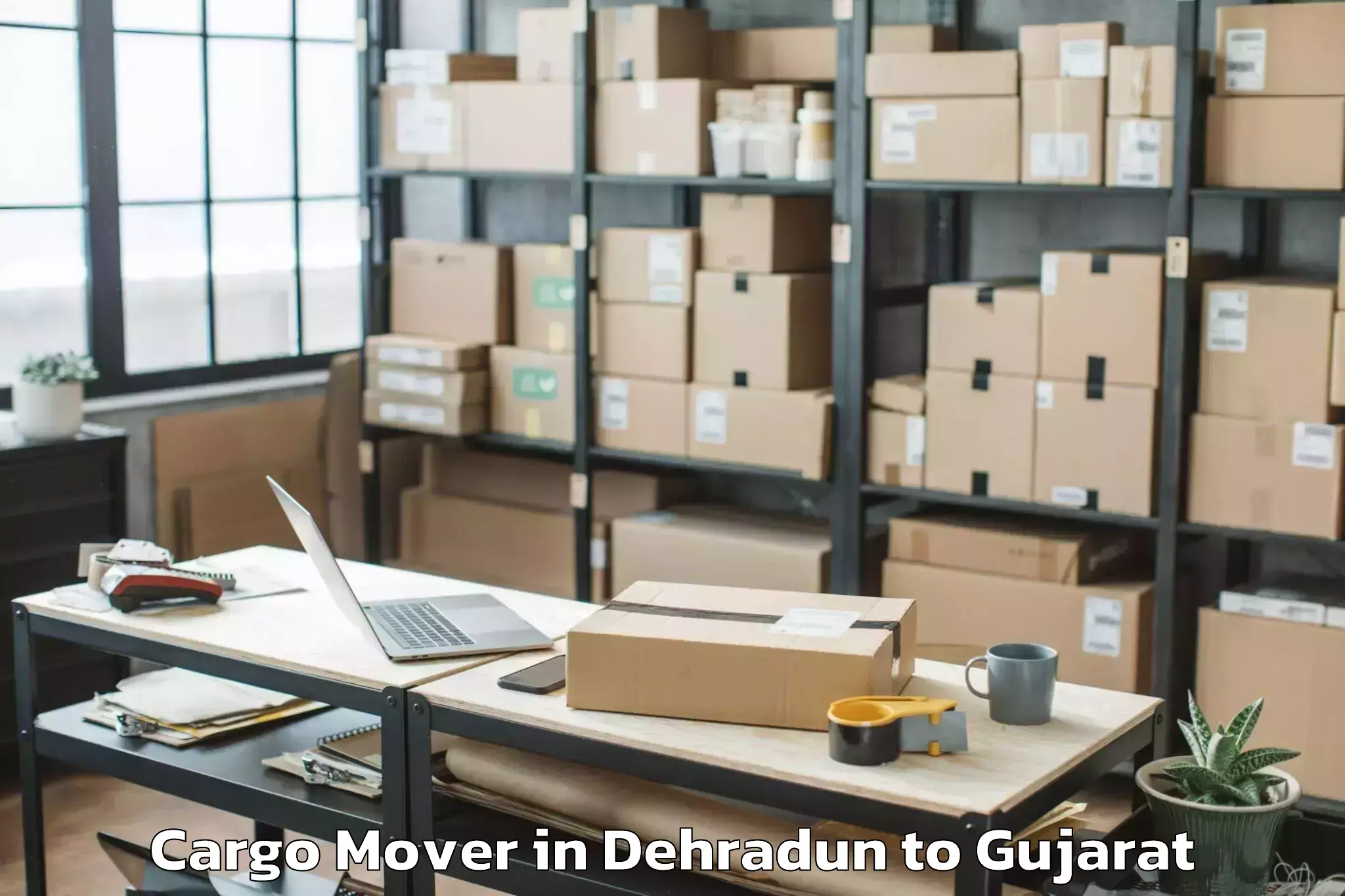 Book Dehradun to Vr Mall Surat Cargo Mover Online